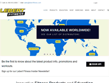 Tablet Screenshot of lebertfitness.com